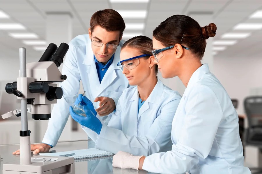 Medical staff in the laboratory